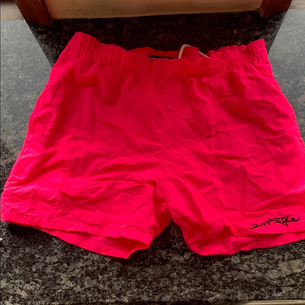 Vintage surf style swimming trunks